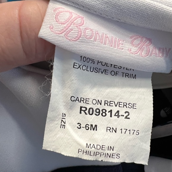 4 pc Navy Polka Dot 3-6 months Bonnie Baby - Picture 8 of 9